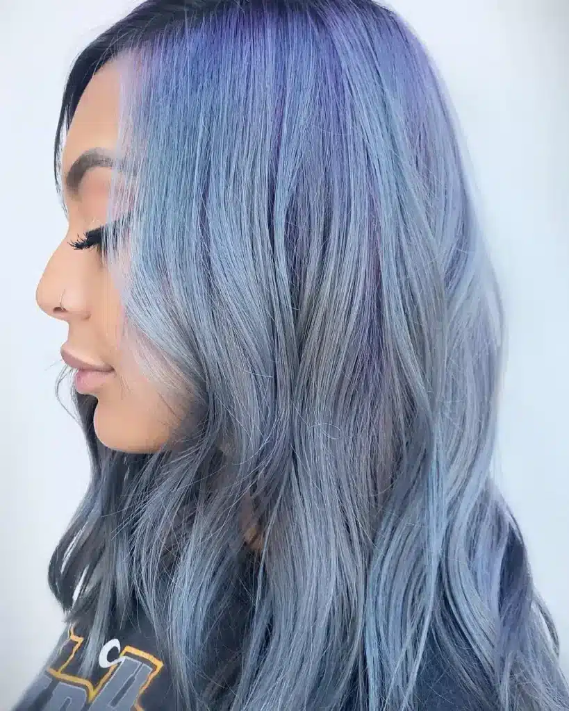 Hair Dye Styles: An Icy Blue Queen