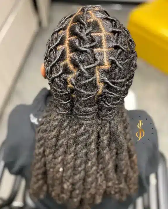 loc styles for short hair