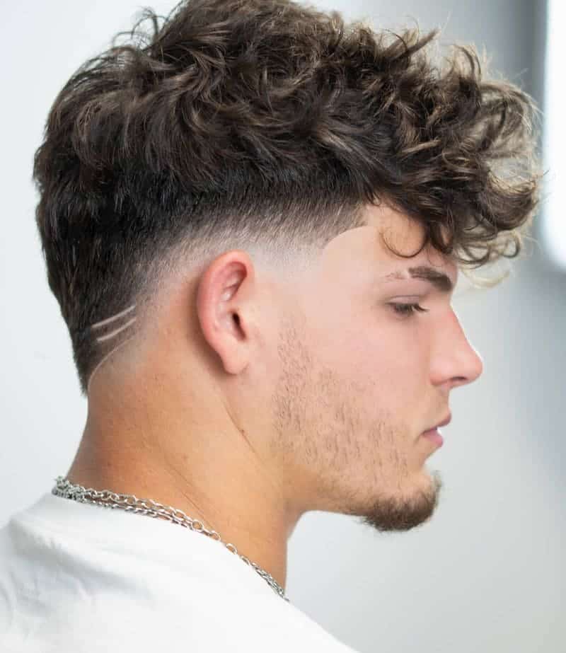 curly hair styles men