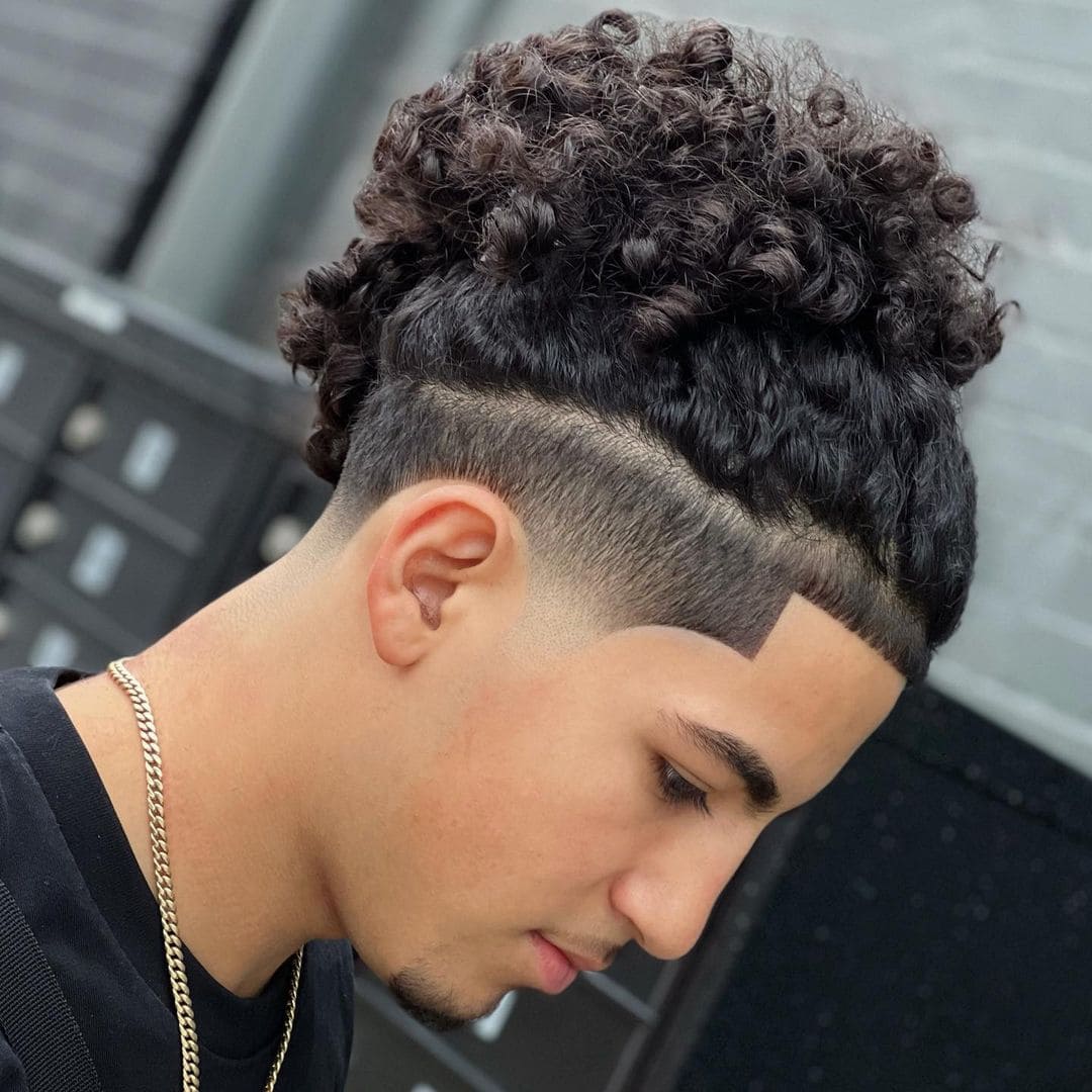 curly hair styles men