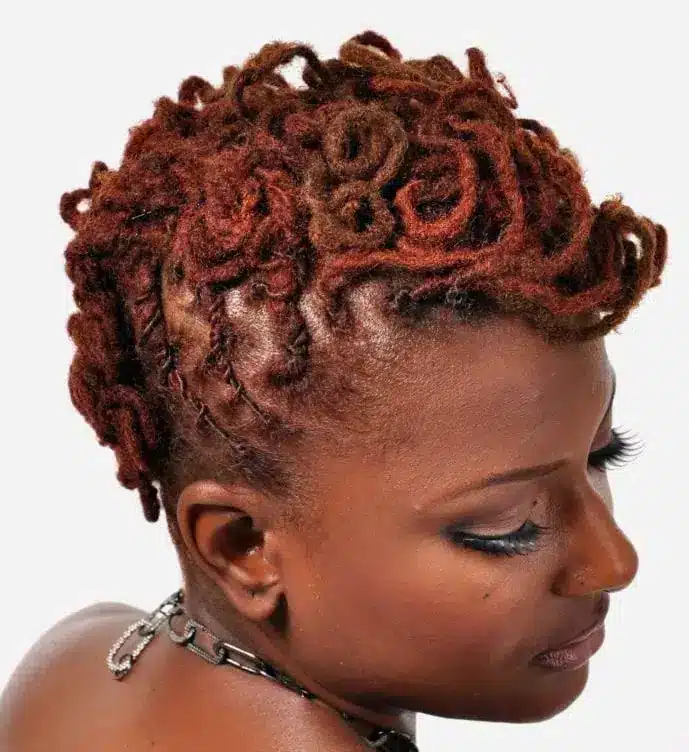 Finger Waves Locs for Short Hair