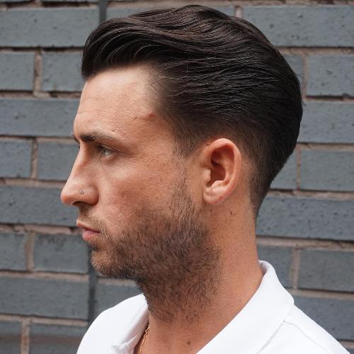 Slicked Back Hairstyle for Short Hair