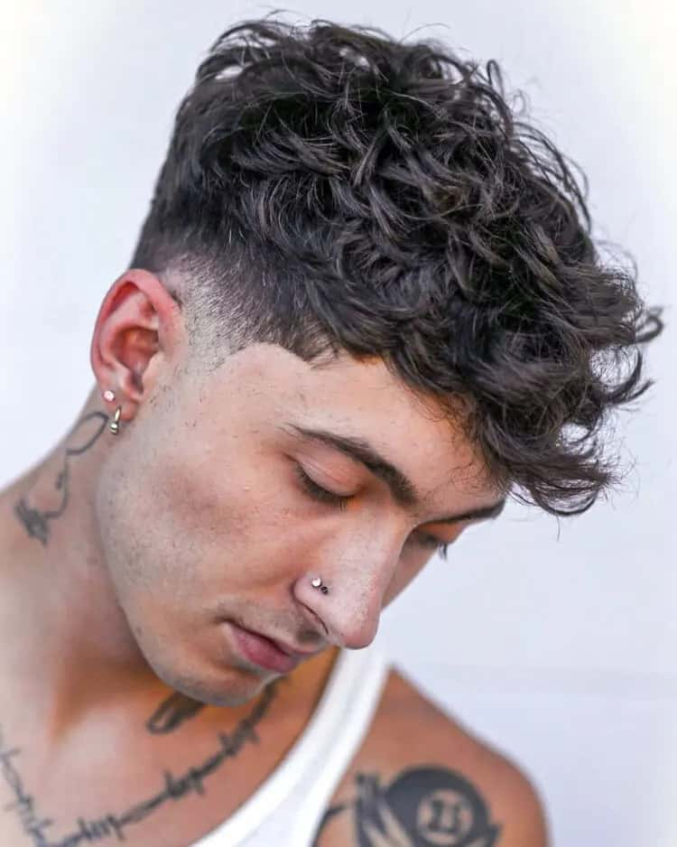 curly hair styles men