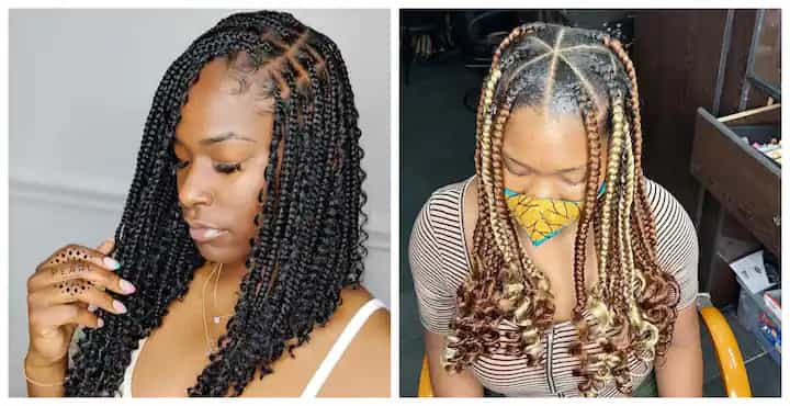 Knotless Braids for Curly Hair