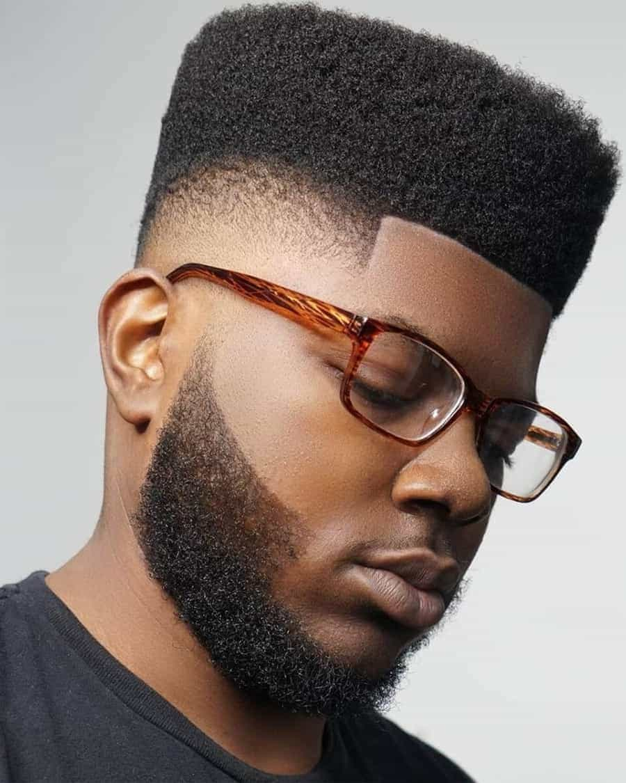 Flaunt Your Style with the Bold Flat Top Fade