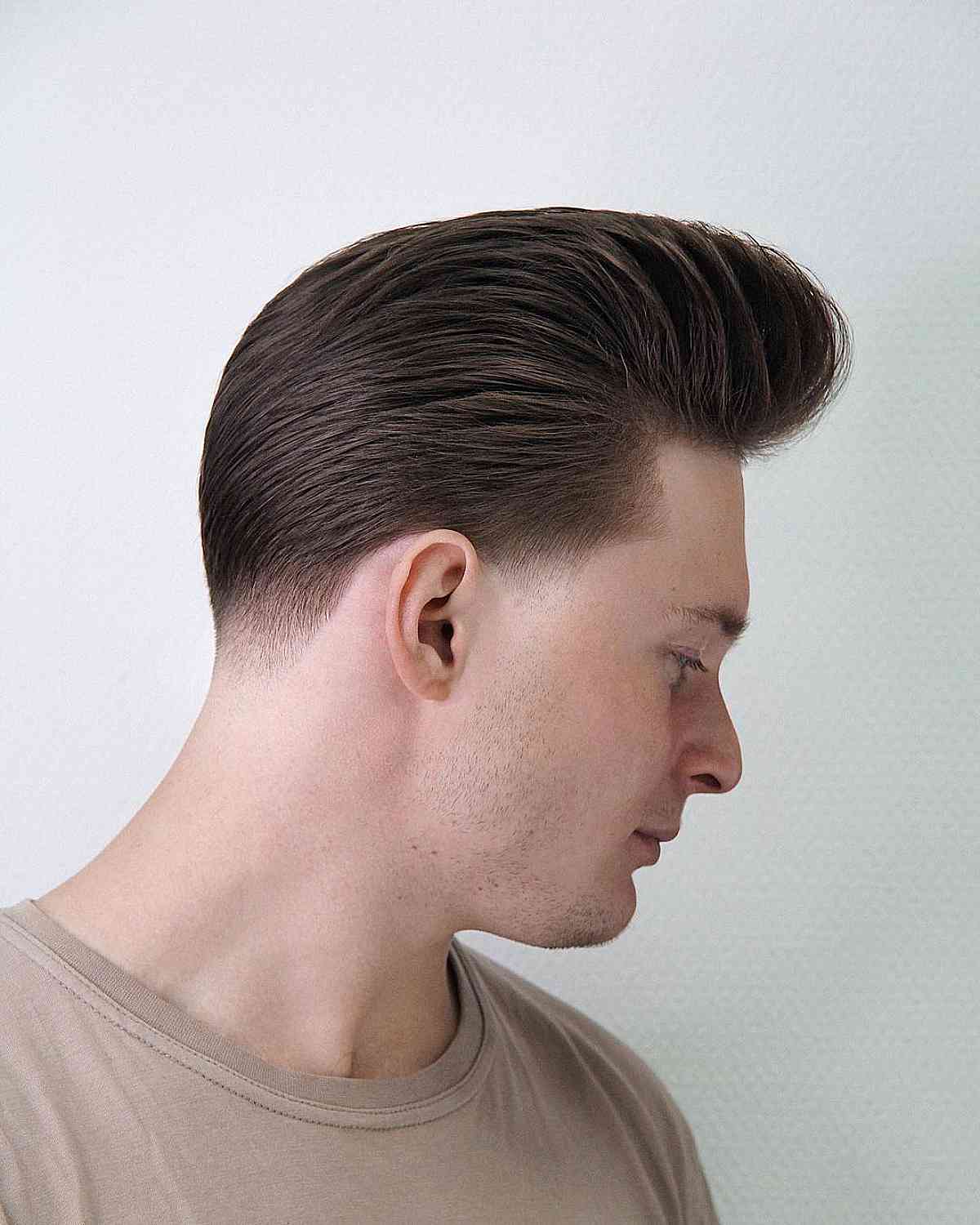 Short Pompadour Classic Hair cut for Boys