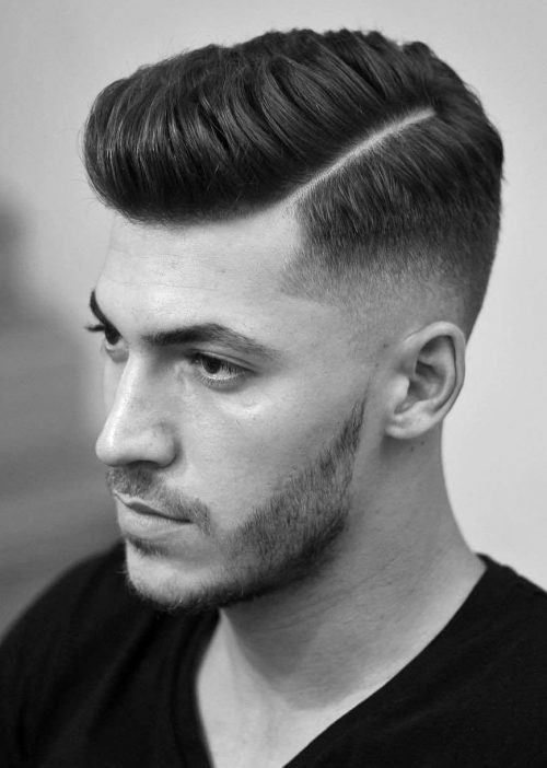 Disconnected Side Part Hairstyle for Boys