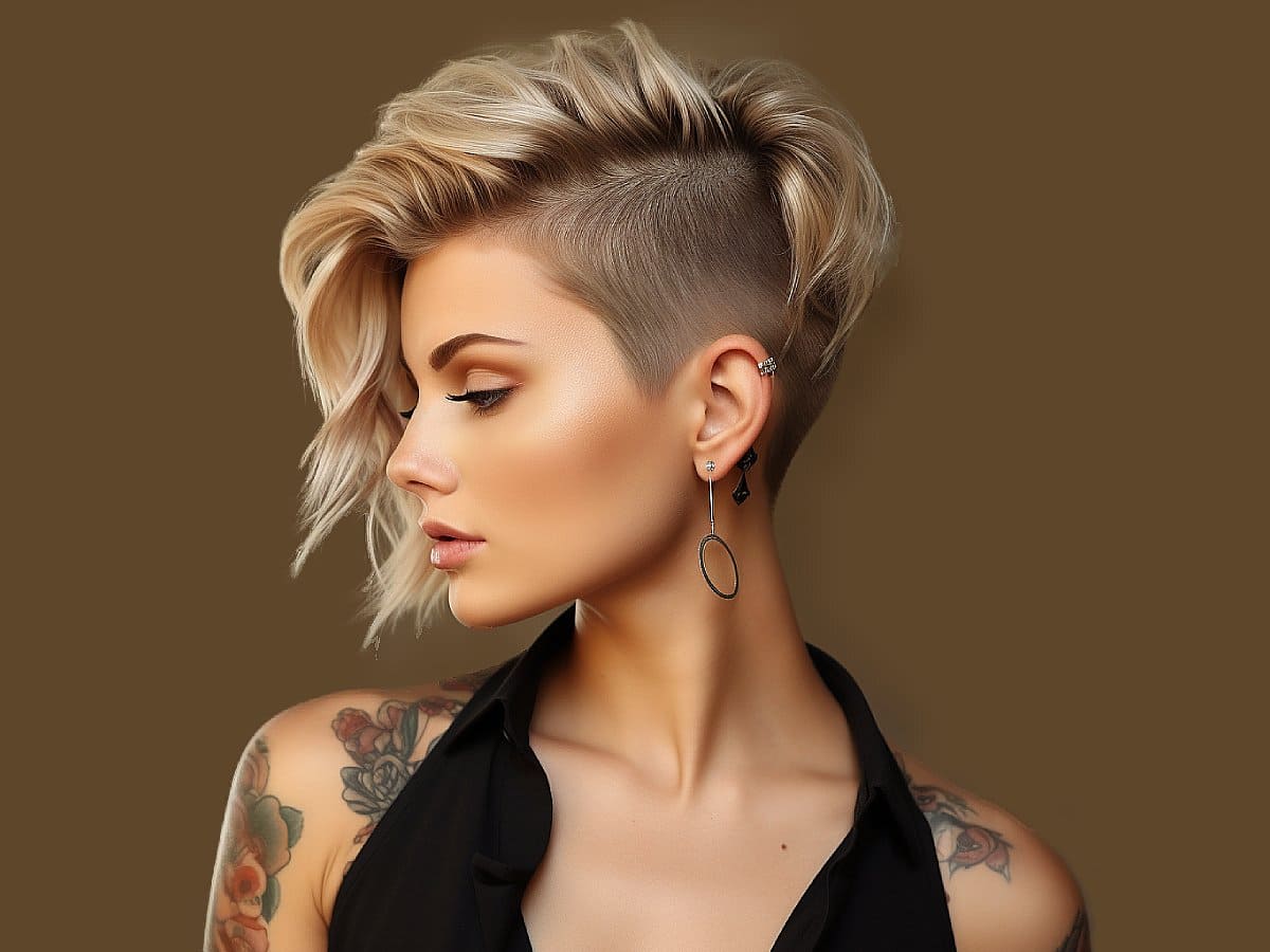 Undercut Shaved Hair style for Women