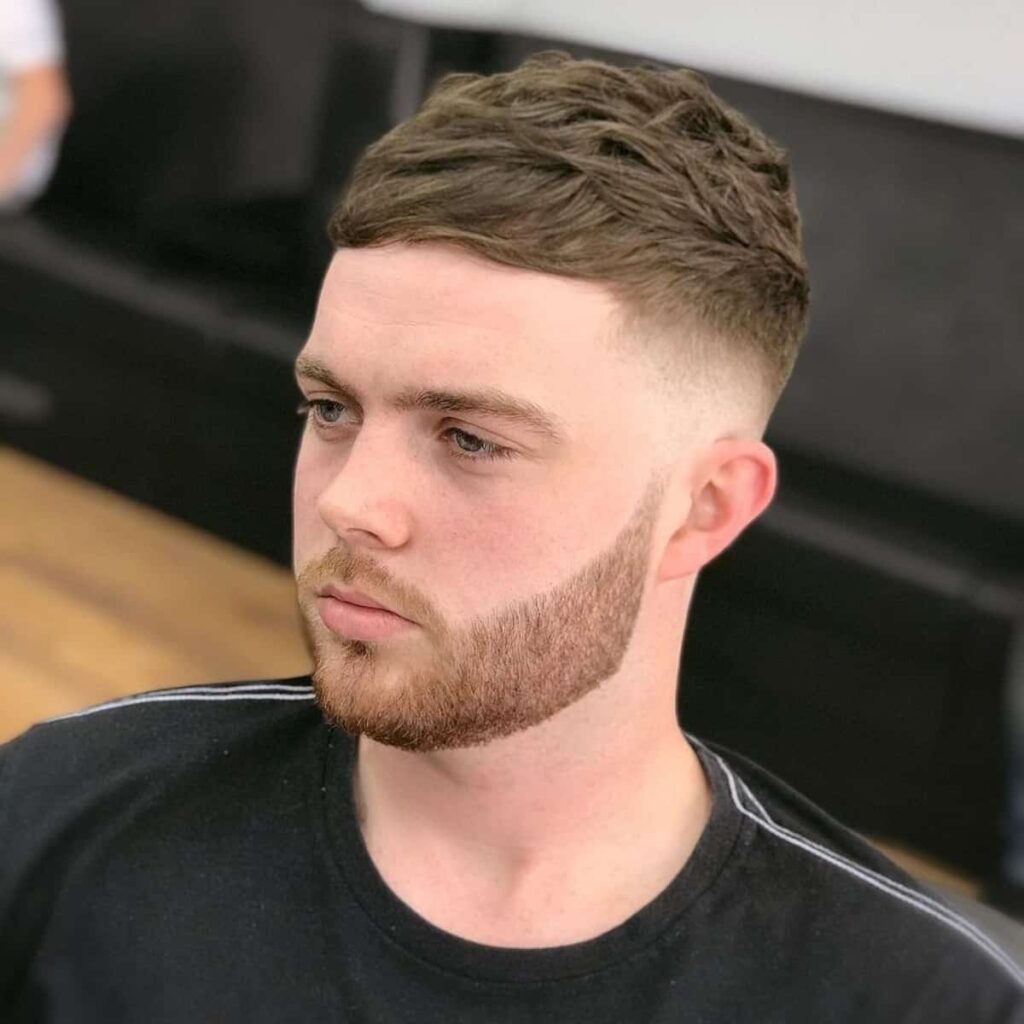 a man with The Long on Top Short Sides Haircut