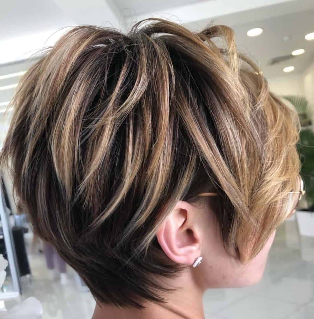 textured pixie bob hairstyle for women