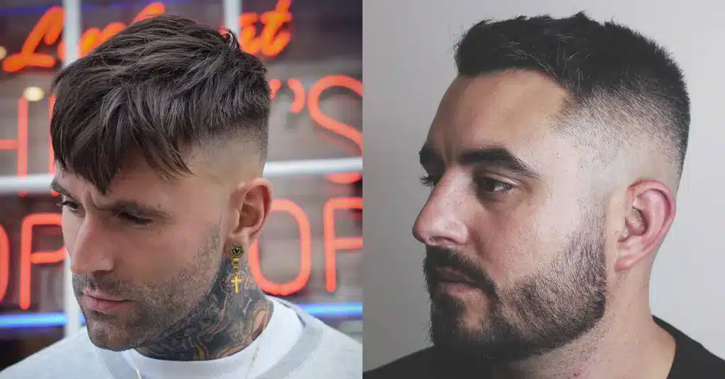 two men with the Naturally Textured Haircut